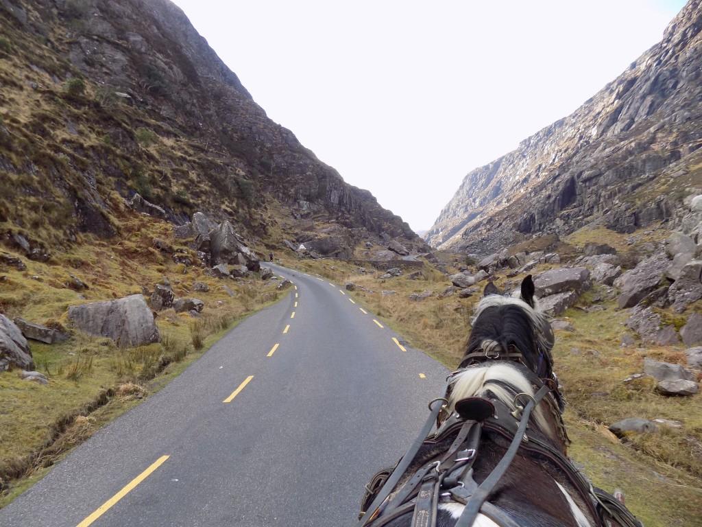 Heading up into the Gap of Dunloe. 