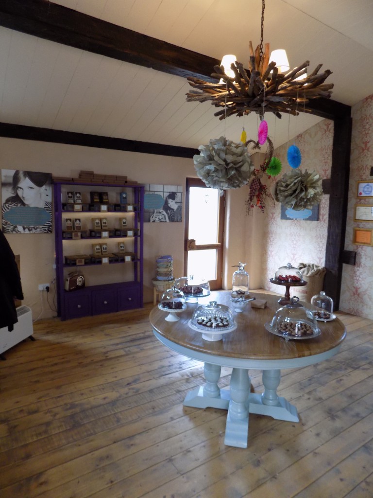 The interior of the Burren Chocolate shop.