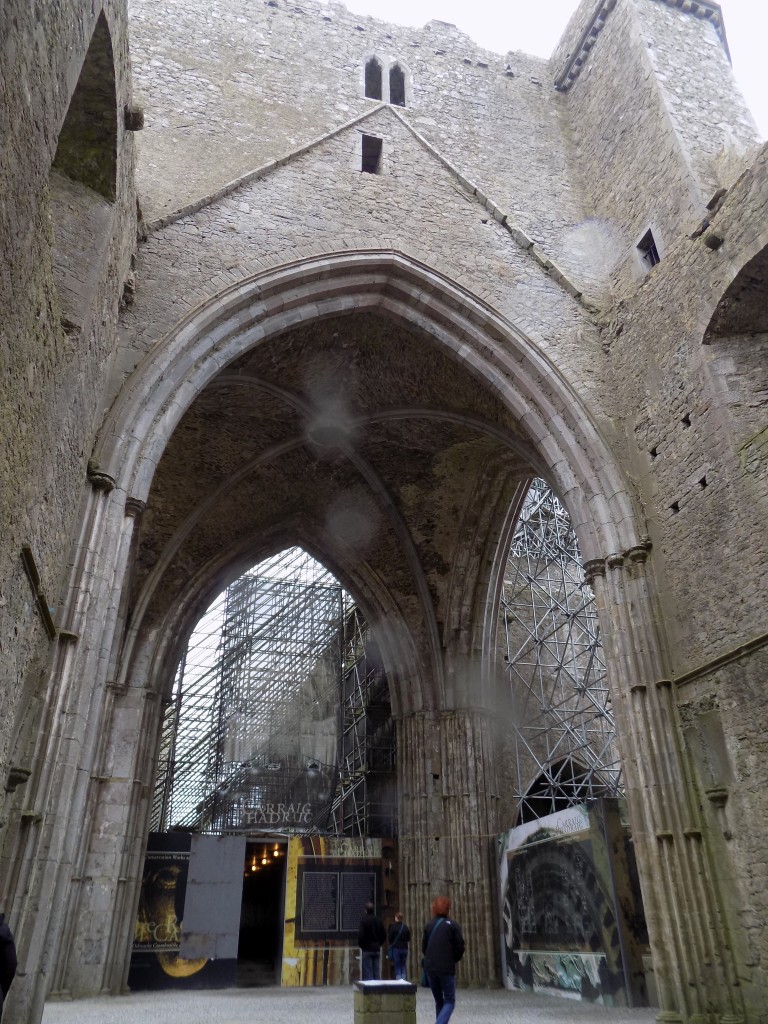 The vaulted interior of the Rock of Cashel.
